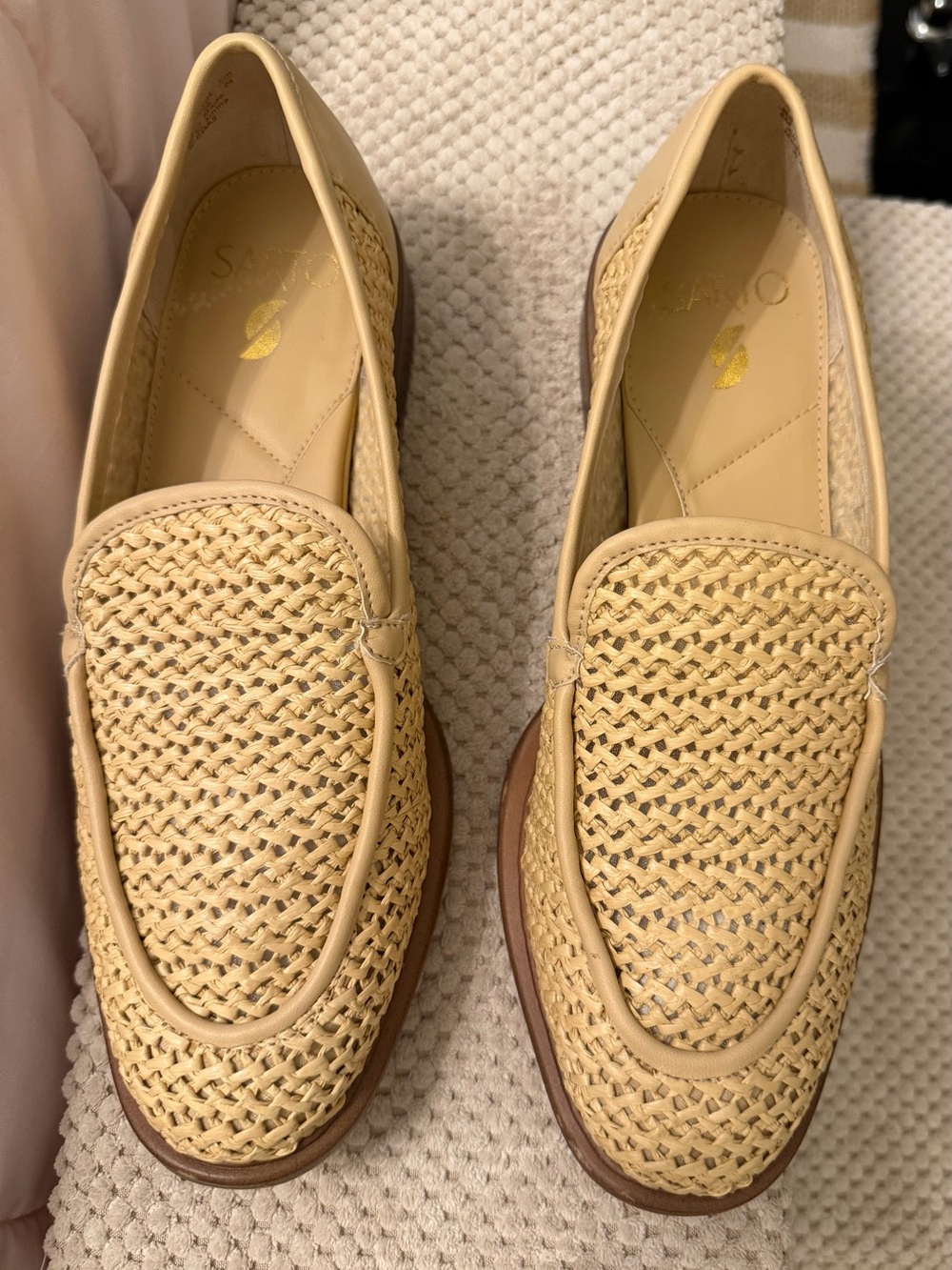 Sarto Eda 2 Slip On Loafers Woven Natural - Size 8 Medium